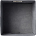 Amazon Basics Collapsible Cube Storage Organizer Bins, 6-Pack, 10.5 x 10.5 x 11 inches, Light Grey