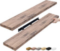Sorbus Floating Shelves for Wall - 48 Inch Long Bathroom Shelves, Wall Decor for Bedroom, Kitchen, Living Room & Book Storage - Mounted Floating Shelf with Invisible Brackets (Mahogany, 2 Pack)