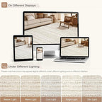 cotiled 6x9 Area Rugs for Living Room: Boho Washable Rug for Dining Room | - Image 9