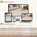 cotiled Boho 5x8 Area Rugs for Living Room: Soft Moroccan Washable Rug | Solve - Image 8
