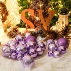 Christmas Ball Ornaments for Christmas Decorations - 41 Pieces Xmas Tree Shatterproof Ornaments with Hanging Loop for Holiday and Party Decoration