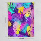 ICMOLYYENLO Palm Leaf Tapestry Wall Hanging, Tropical Leaves Plant Jungle Green Hawaiian Art Home Decor for Guest Bedroom Living Room Dormitory 60x60