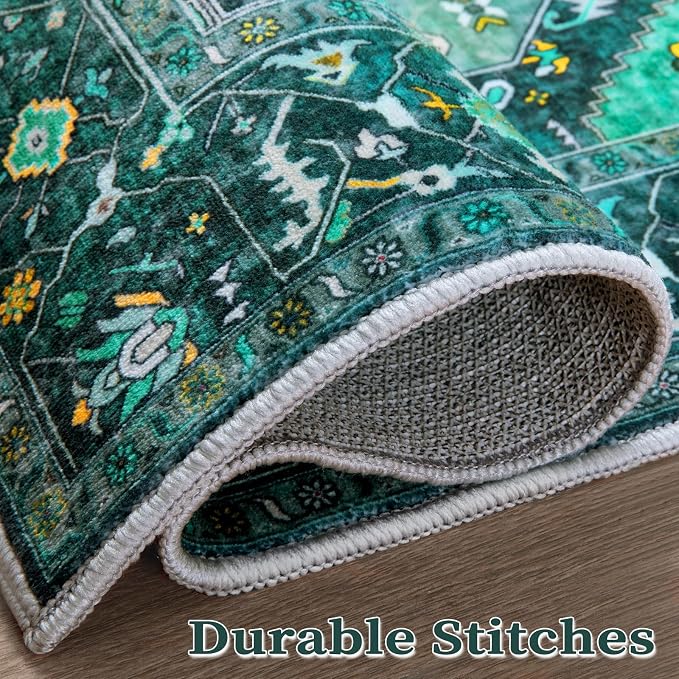 SERISSA 4x6 Washable Non Slip Boho Area Rug - Image 7