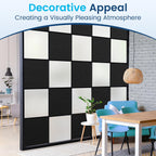 DOWELL Window Privacy Film, Frosted Glass Window Film, Static Cling Non-Adhesive Glass Clings, Sun Blocking Opaque Door Coverings, Reusable Door Sticker for Bathroom Home Office, White, 17.5" x 78.7"