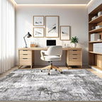 LOONGRUG Area Rug 5x7 Washable Neutral Modern Abstract Living Room Rugs | Soft - Image 8
