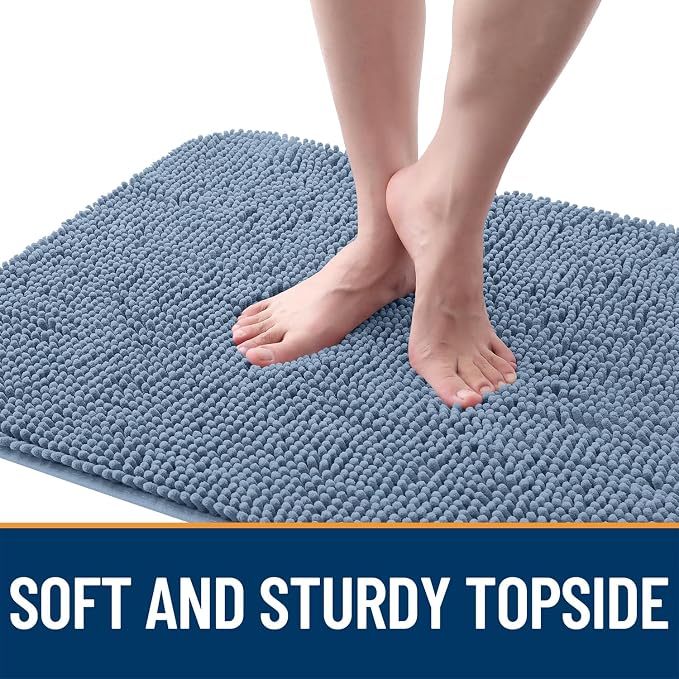 OLANLY Dog Door Mat for Muddy Paws 34x21, Super Absorbent Chenille Mud Mat | - Image 4