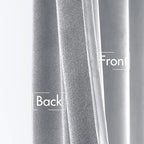 MIULEE Greyish White Velvet Blackout Curtains 52x96 inches 2 Panels | Luxury - Image 6