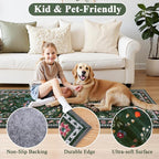 HEBE Hallway Runner Rug 2'x6', Washable Non Slip Kitchen Rug Runner | Soft Boho - Image 3