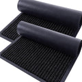 OLANLY 2-Pack Front Door Mats 59x34, Waterproof Heavy-Duty Doormats | Black by OLANLY