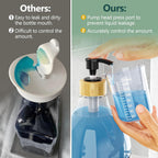 Moforoco Liquid Laundry Detergent Dispenser with Bamboo Tray, 2 Pack 64 Oz Plastic Laundry Soap Dispenser, Fabric Softener Dispenser with Pump and Labels for Laundry Room Decor and Organization