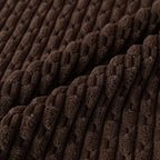 Set of 4 Dark Brown Decorative Throw Pillow Covers 20x20 Inch Corduroy Pillow - Image 4