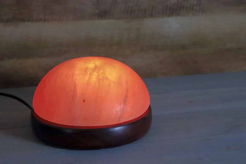 Himalayan Secrets® Salt Dome Lamp | for Warming Up Hands and Feet (9" Diameter)