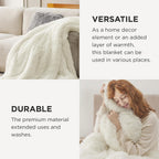 Bedsure GentleSoft Fluffy Cream King Size Blanket for Bed, Thick Soft Sherpa Faux Fur Fleece Bedding Fuzzy Plush Winter Warm Heavy Big Large King Blanket, Cozy Cream Gifts for Men Women, 108x90
