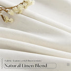 102 Inches Long Pinch Pleated Linen Blackout Curtains - Image 5
