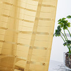SpaceDresser Check Sheer Curtains 90 Inches Long - Image 2