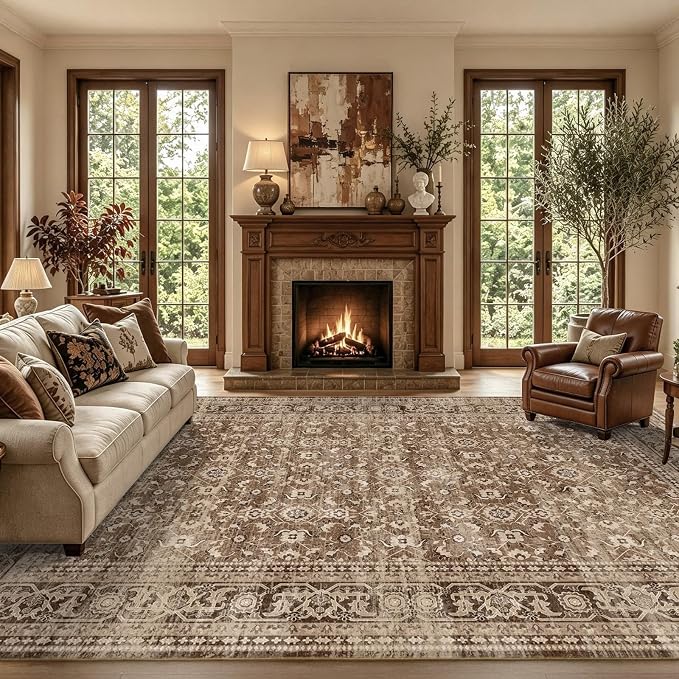 9x12 Ft Extra Large Area Rugs for Living Room, Soft Non-Slip Machine Washable by Lo%CC%80utiRootHome