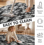 9x12 Ft Extra Large Shag Rugs for Living Room, Tie Dyed Ultra Soft Fluffy Furry - Image 7