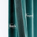 MIULEE Teal Velvet Curtains 52x84 inches 2 Panels Luxury Blackout Curtains | - Image 6