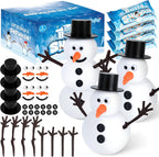 4 Pack Christmas Crafts, Air Dry Clay Snowman Craft, Do You Want to Build a Snowman Christmas Stocking Stuffers for Kids, Toddler Crafts Supplies for Christmas Winter Event Game Toys Xmas Present