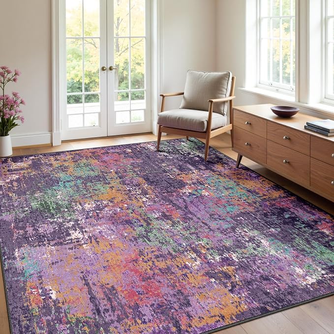 RELEANY Washable Square 8'x8' Area Rug - Image 6