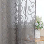 Furman Sheer White Curtains 45 Inch Length 2 Panels Set - Image 6