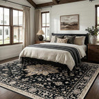 RELEANY Washable Area Rug, Water Repellent, Pet Friendly, Vintage Floral Boho - Image 3