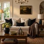GIGIZAZA Black Velvet Pillow Covers 18x18 Decorative Pillows Pack of 2 | Throw - Image 2