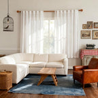 MYSKY HOME Short Curtains for Bedroom Small Windows, Light Filtering Sheer - Image 8