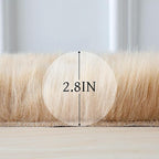 linmopm Faux Fur Rug Sheepskin Shag Fluffy Fuzzy Beige 3x4 ft Rugs - Image 2