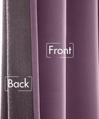 MIULEE Lavender Velvet Curtains 52x84 inches Luxury Blackout Curtains | Thermal - Image 6