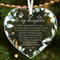 Daughter Christmas Ornaments 2025 - Daughter Christmas Ornaments - Gifts for Daughters from Mom - Acrylic Ornament 2025