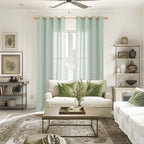 YoungsTex 90 Inches Length Linen Curtains - Image 2