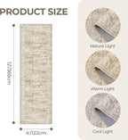4x12 Runner Rug Non Slip, Washable Hallway Runner Rug, Nursery Room, Soft - Image 2