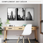 MCS Original Poster Frame 16x24 Black Lightweight Vertical & Horizontal Wall Hanging Large Picture Frame for Posters, Art Prints & Gallery Wall (3-Pack)