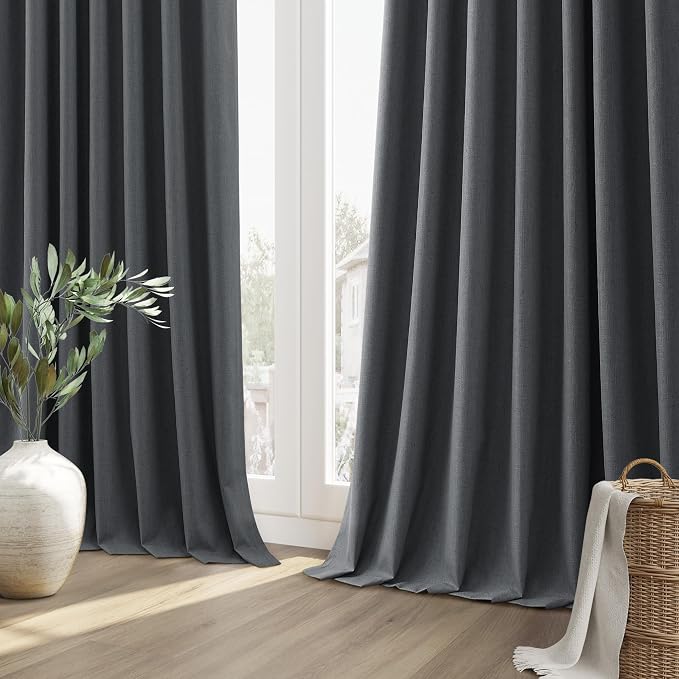 100% Blackout Curtains 84 Inch Length 2 Panels Set - Image 10