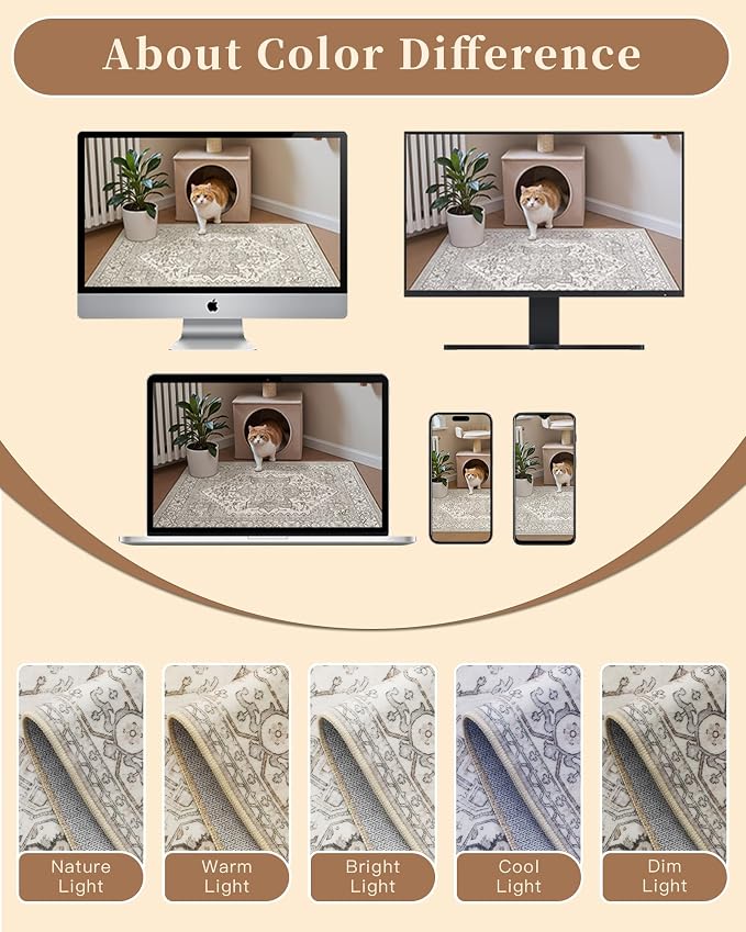 Madane 4x10 Wide Hallway Runner Rug Washable - Image 9