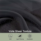Sheer Curtains, Rod Pocket Voile Fimly Sheer Drapes - Image 5