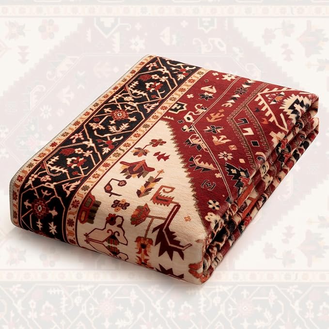 SERISSA 9x12 Washable Non Slip Boho Area Rug - Image 7