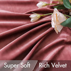 MIULEE Velvet Curtains 52x90 inches 2 Panels Dusty Rose Pink Curtains | Luxury - Image 4
