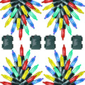 Joliyoou 4 Packs Total 200 LEDs 64ft Multicolored Christmas String Lights, Battery Operated Christmas Mini String Lights with 8 Lighting Modes, Indoor Outdoor LED Xmas Fairy String Lights with Timer