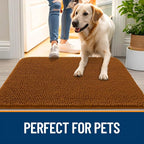 OLANLY Dog Door Mat for Muddy Paws 32x20, Super Absorbent Chenille Mud Mat | - Image 6