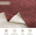 Red Quilted Recliner Chair Covers, Waterproof Recliner Chair Covers, Lazy Boy - Image 5