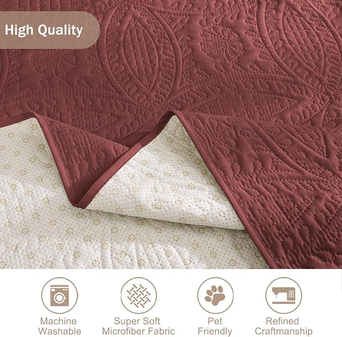 Quilted Grand Sofa Covers Washable, Couch Cover - Image 6
