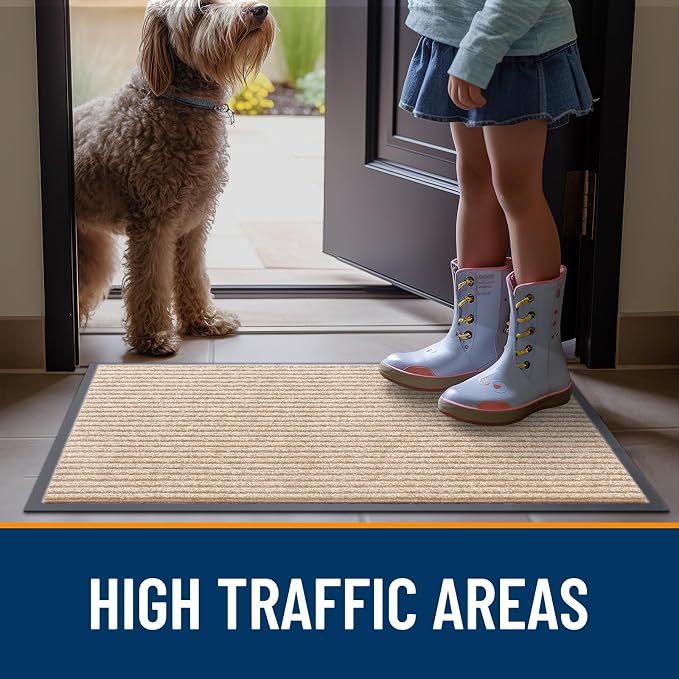 OLANLY Front Door Mat 47x23, Waterproof Heavy-Duty Indoor Outdoor Doormat | - Image 7