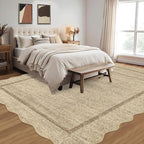 GarveeHome Scalloped Washable Area Rug 6x9 Rug - Image 3