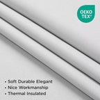 Joydeco 72 Inch 60% Blackout White Curtains 2 Panels, Elegant Soft Sheer - Image 5