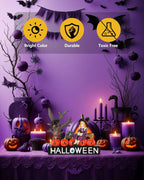 Halloween Decorations Indoor 7.8'' Resin Monsters - Witch Pumpkins Black Crow Spooky Tree R.I.P Graveyard Tombstones with Decorative Happy Halloween Sign Figurines (Witch)