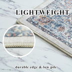 Washable 3x7 Hallway Runner Rug: Vintage 7ft Water-Resistant Soft Runner Rug - Image 7