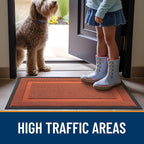 OLANLY Front Door Mat Outside 47x17, All-Season Heavy-Duty Rubber Doormat | - Image 6