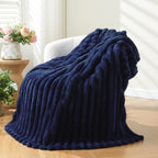 NEWCOSPLAY Fleece Ribbed Cozy Twin Blanket by NEWCOSPLAY